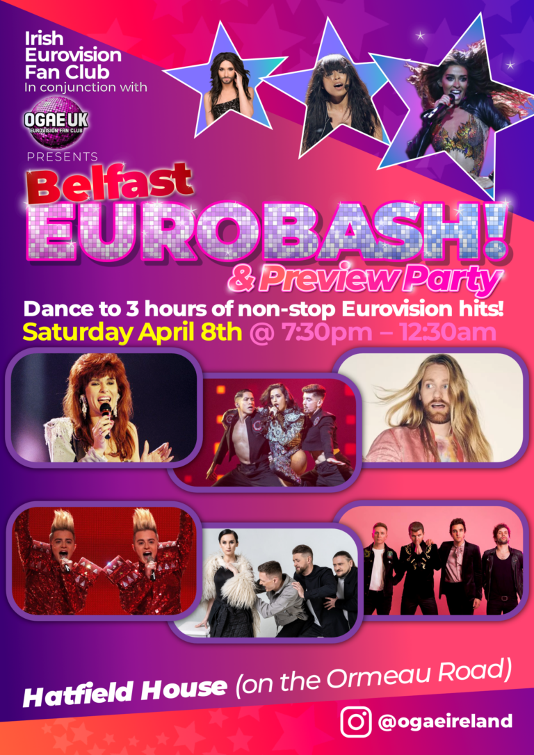 Belfast Eurobash and Preview Party April 8th